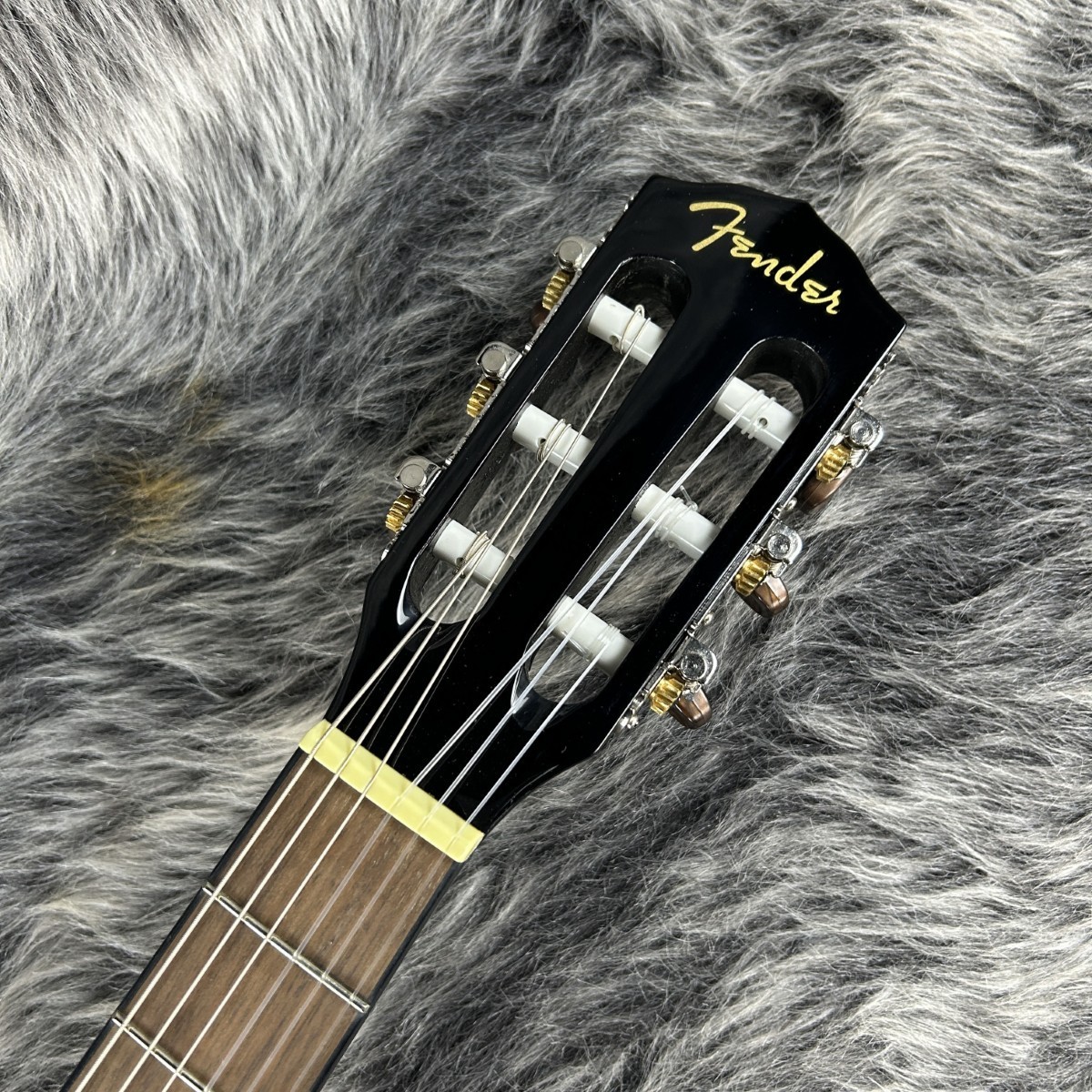 Fender CN-60S Nylon String Classical Guitar Black Solid Spruce Mahogany