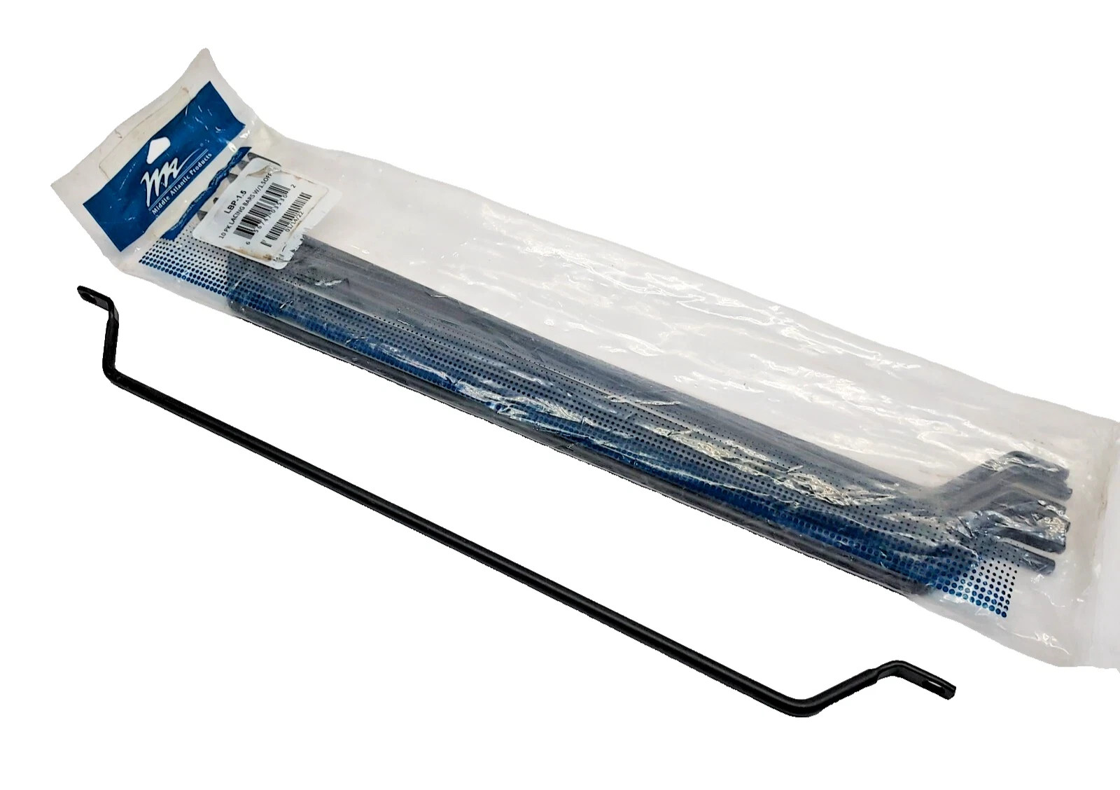 10-Pack  Middle Atlantic LBP-1.5  1-1/2" Offset Round Rod Horizontal Lacing Bars