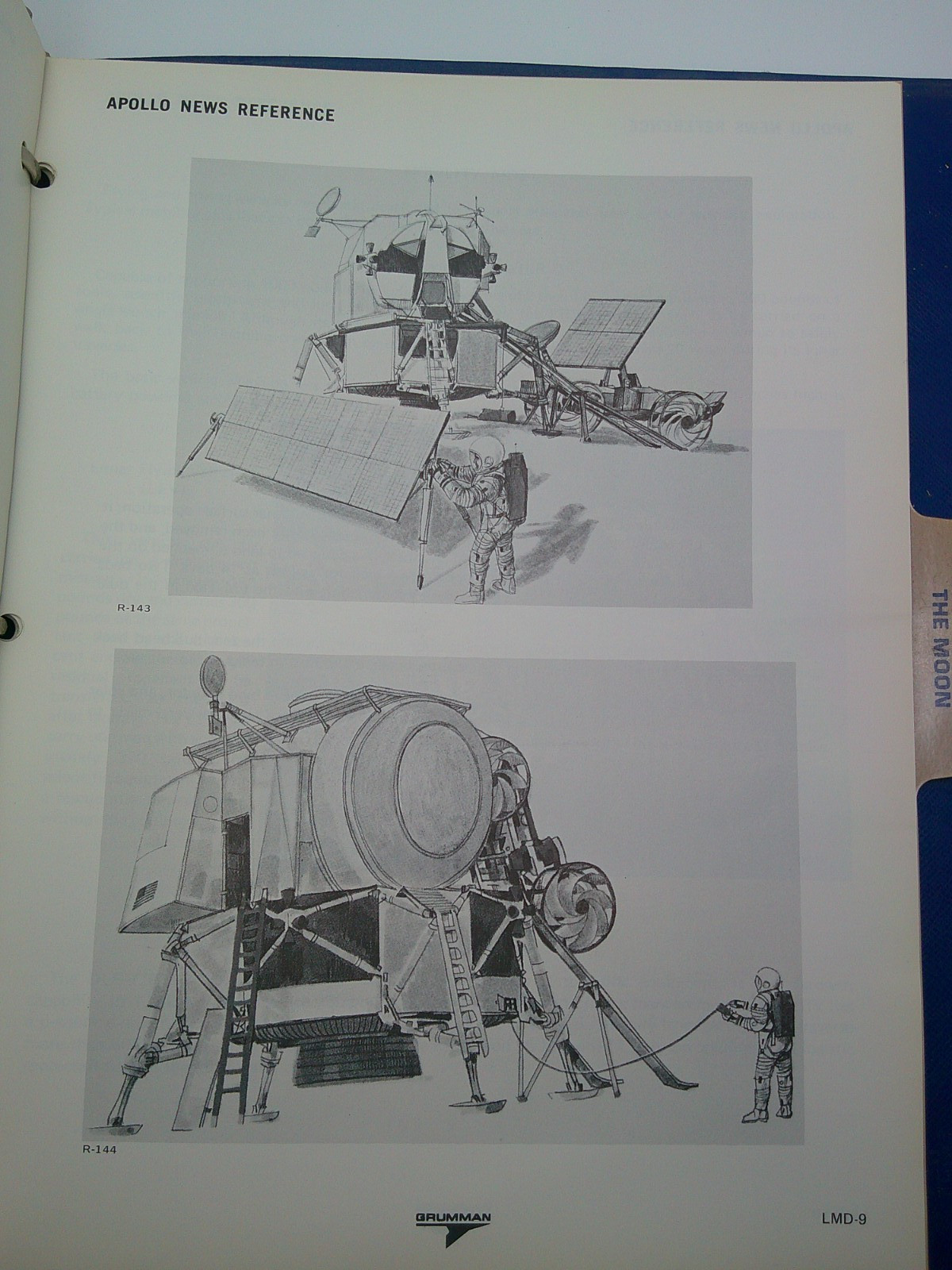 Nasa Apollo Spacecraft News Reference Lunar module Binder