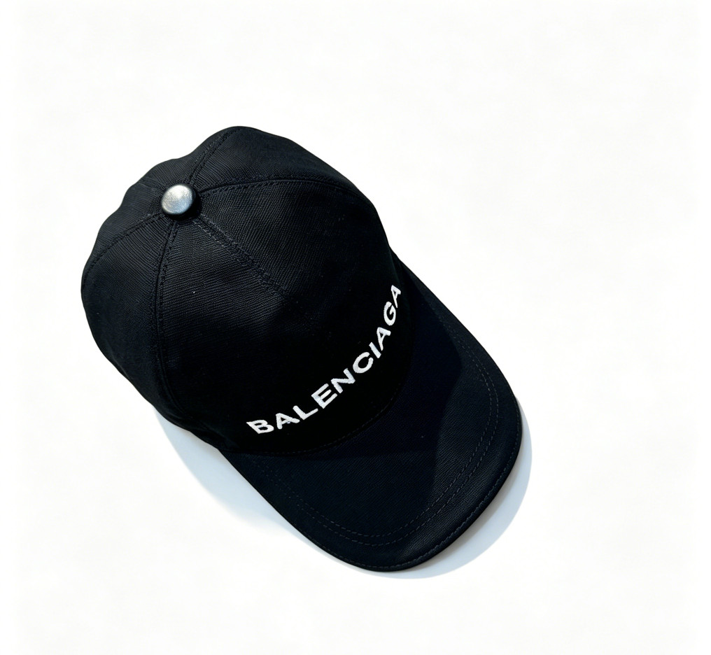 NWT Balenciaga Fashion Street Baseball Cap Unisex Bold White Stitched Logo