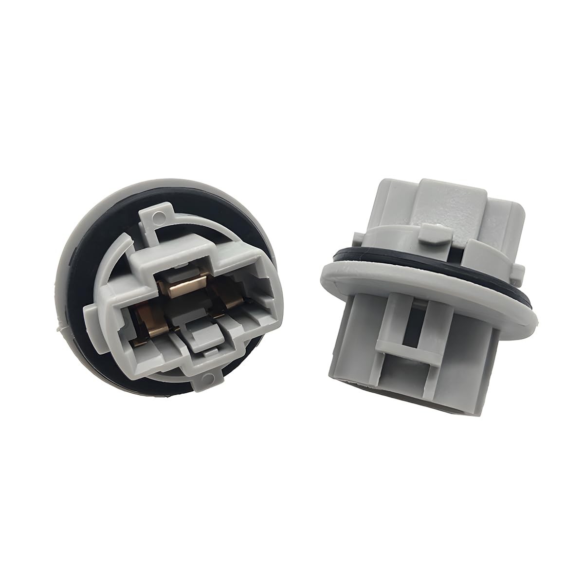 zipelo Front Turn Signal Light Bulb Plug Socket, 2 Pcs, Gray, Replacement OEM
