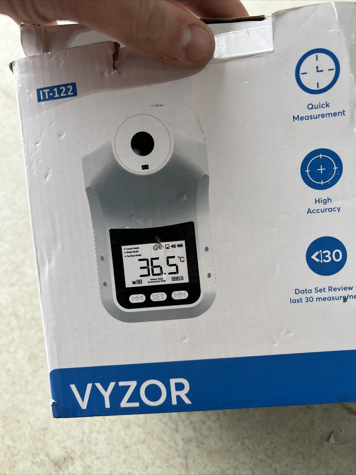 Vyzor Wall Infrared Forehead Thermometer IT-122