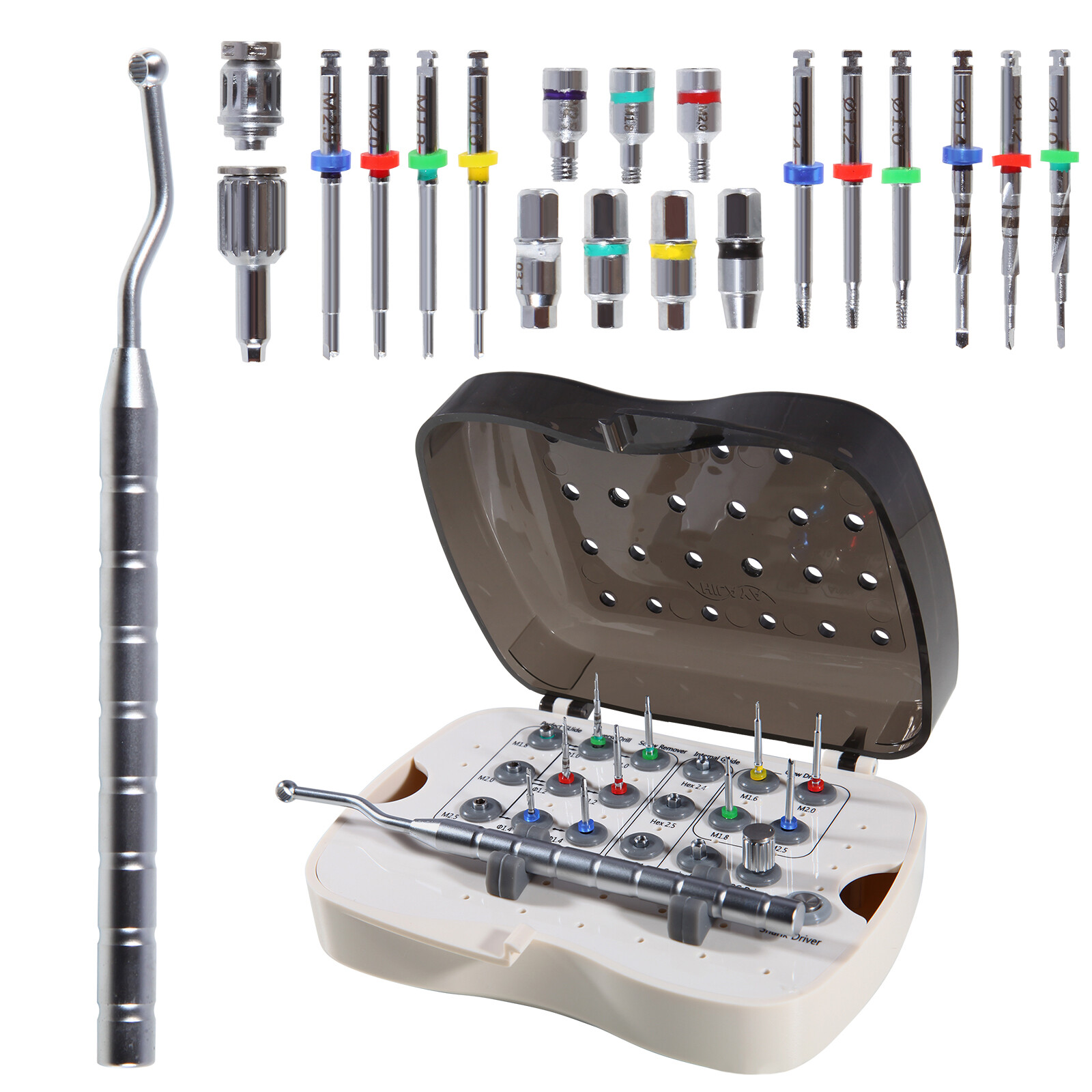 Dental Implant Broken Screw Remover Kit Reverse Drill Guide Driver Neobiotech SR