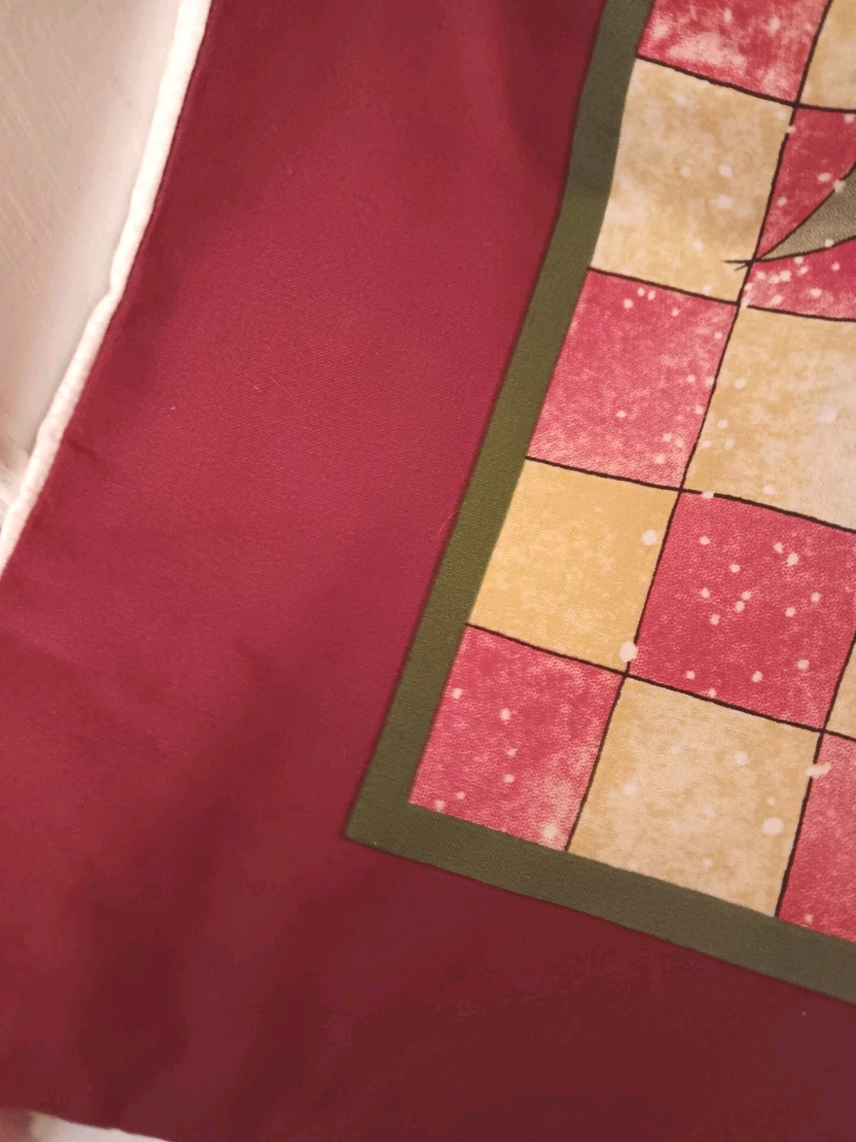 County Christmas Mice Throw Patchwork Quilt Wall Hanging 40" X 34” JOY HM Cute