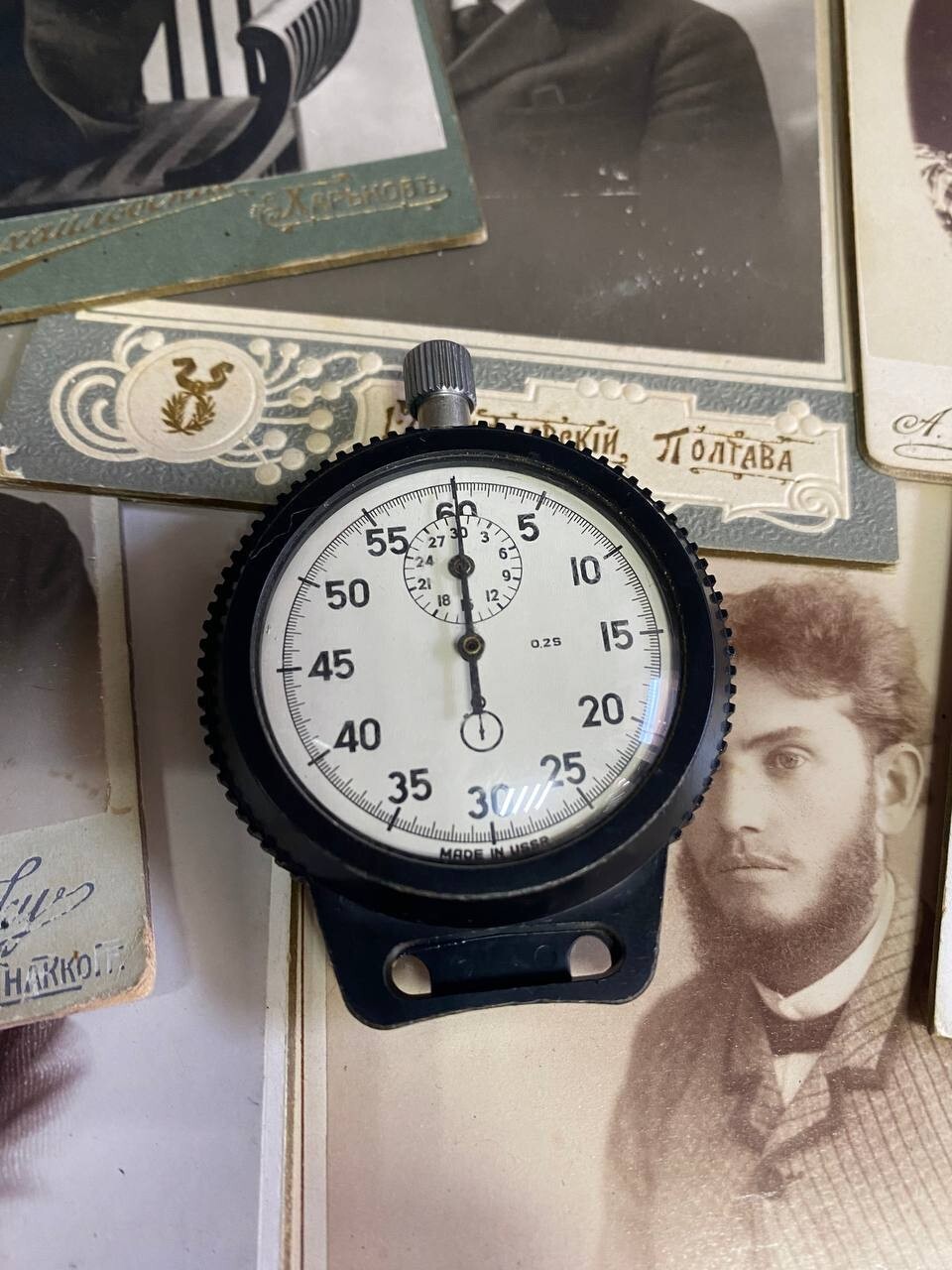 Stopwatch Agat Zlatoust watch factory USSR 1 push-button