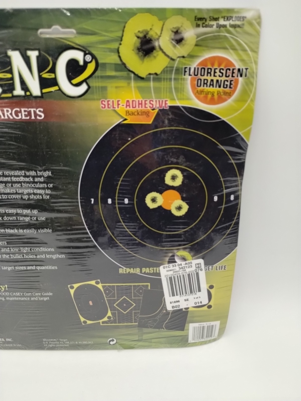 SHOOT-N-C 12 Inch Targets - 12 Count Pack Self Adhesiv