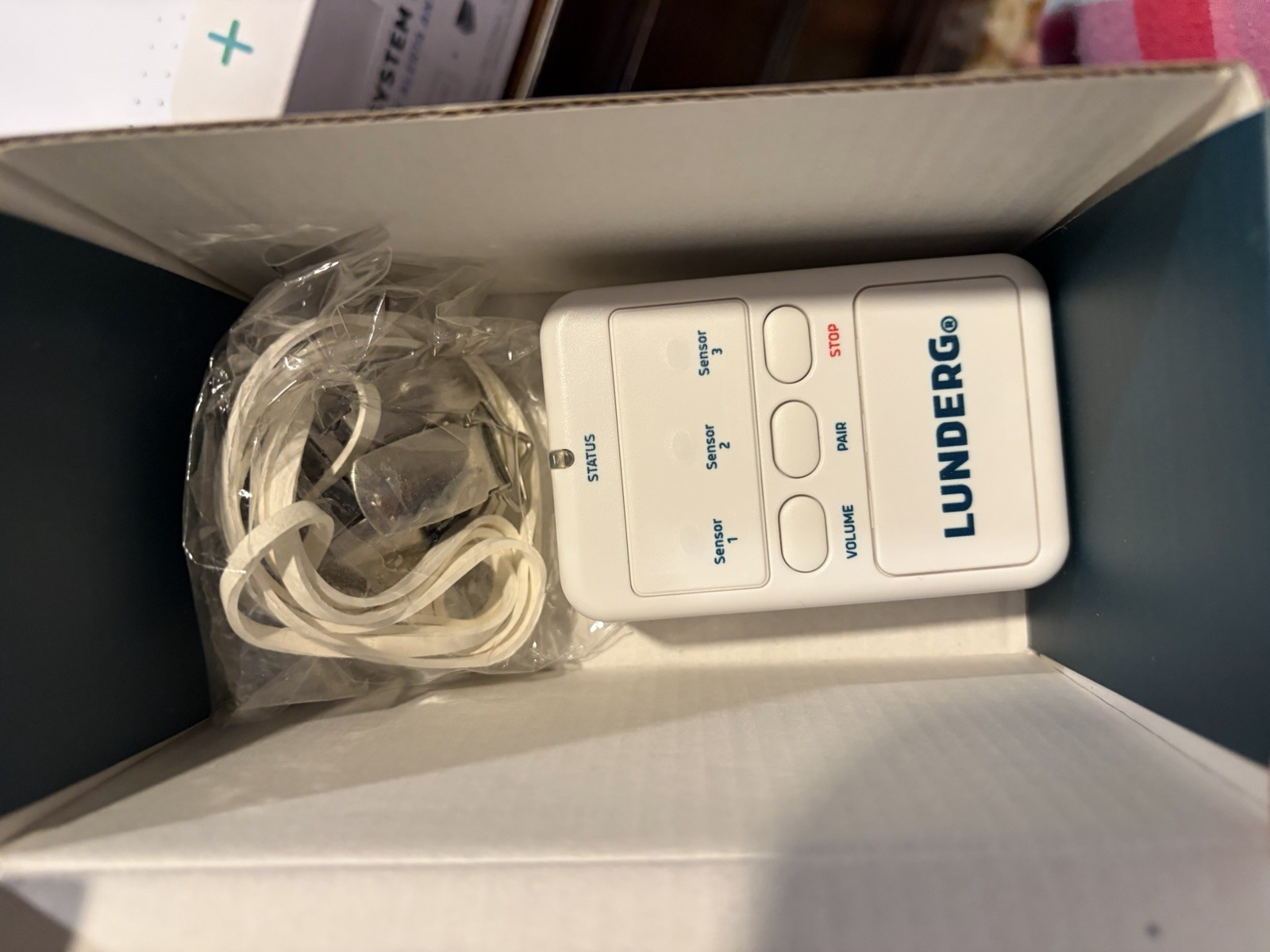Lunderg Early Alert Bed Alarm for Elderly Adults - Wireless Sensor Pad Open Box.