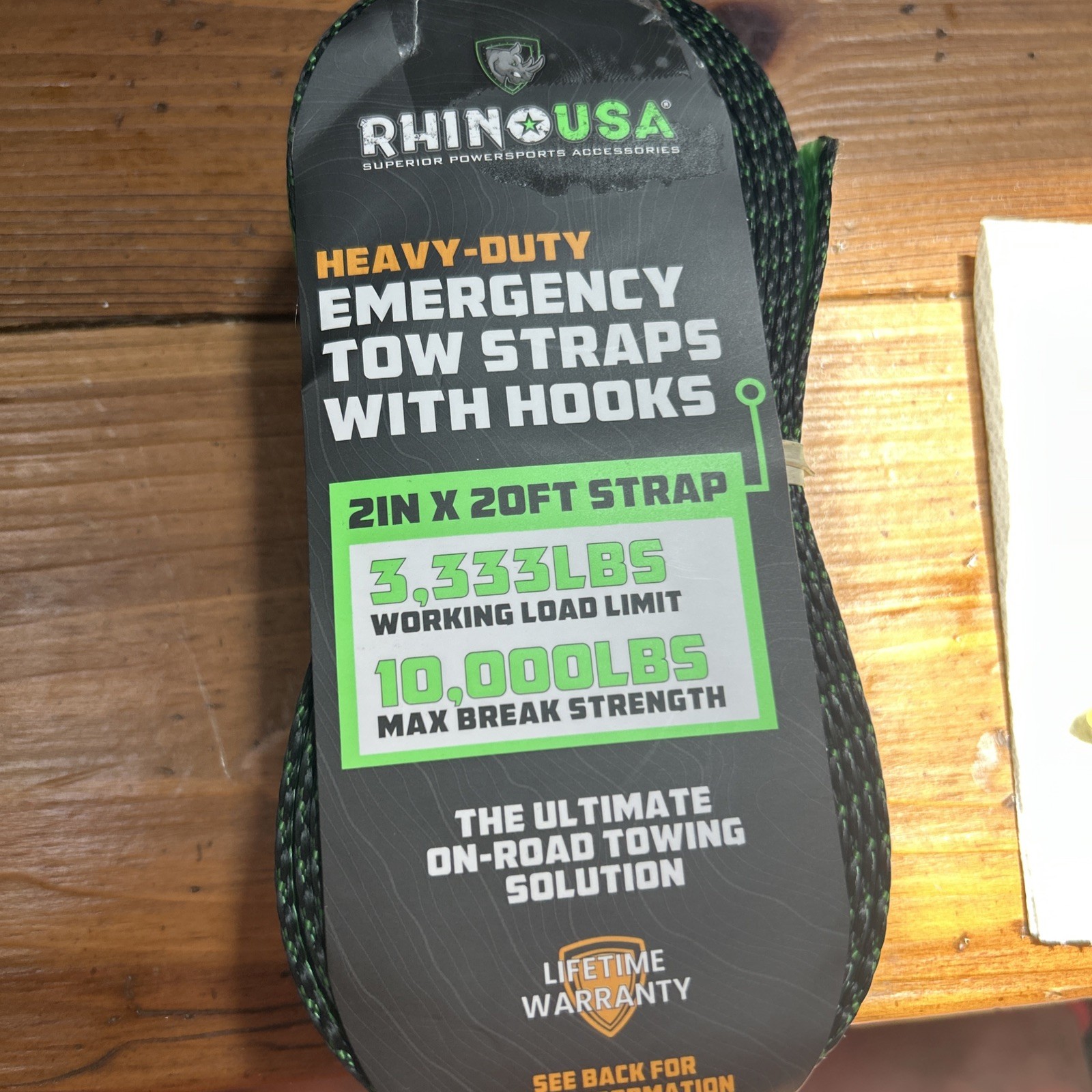 Rhino Usa Emergency Tow Straps Without Hooks