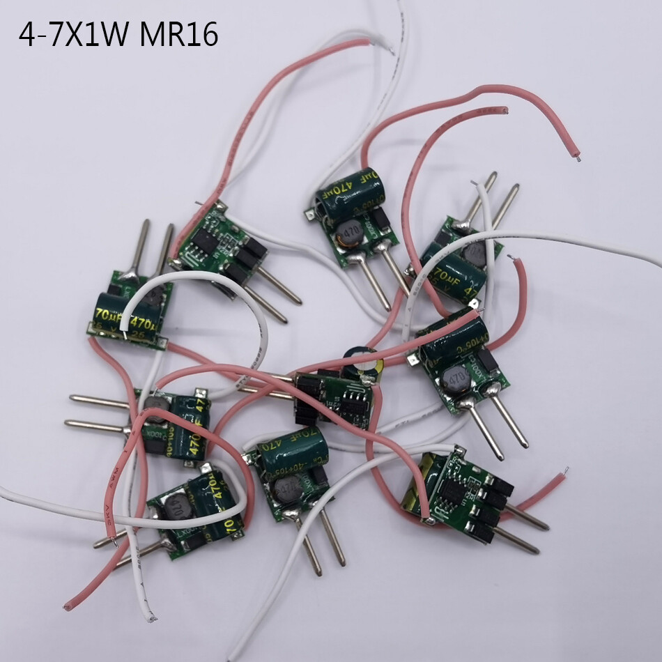 4-7X1W 7X1W MR16 LED Driver power supply DC12V For 4W 5W 6W 7W LED light Bulb