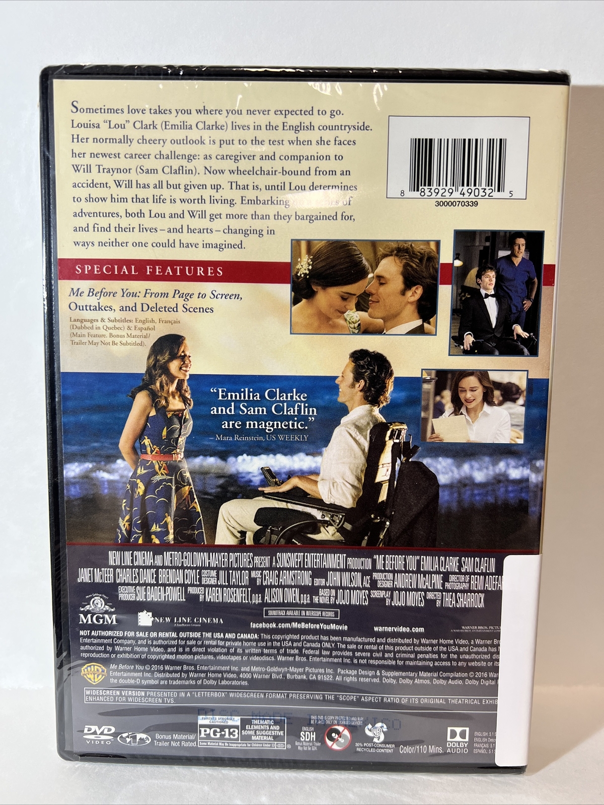 Me Before You (DVD, 2016)