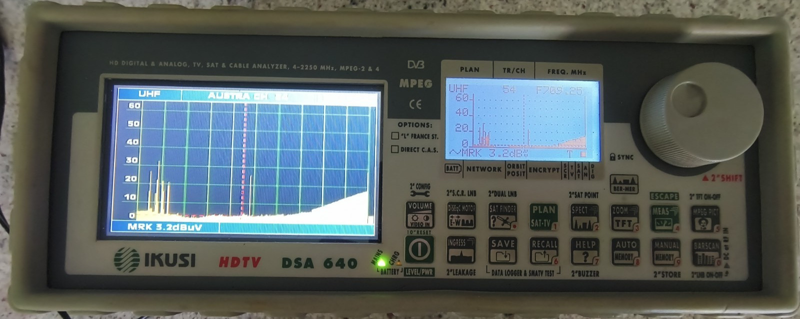 Ikusi DSA640 - DVB-T/S satellite/DTV Signal meter