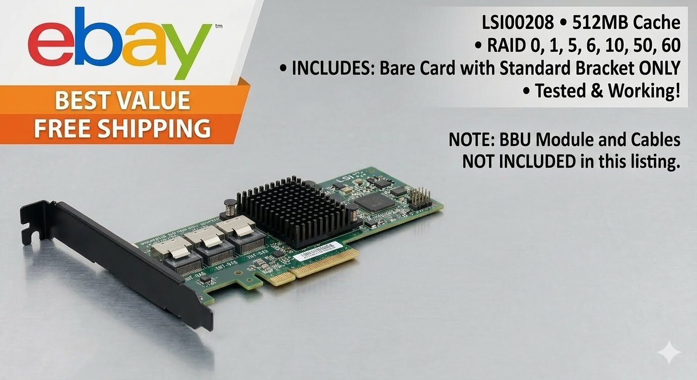LOT OF 8  LSI MR SAS 9260-16i 16-Port SAS SATA RAID PCI-E Controller Card
