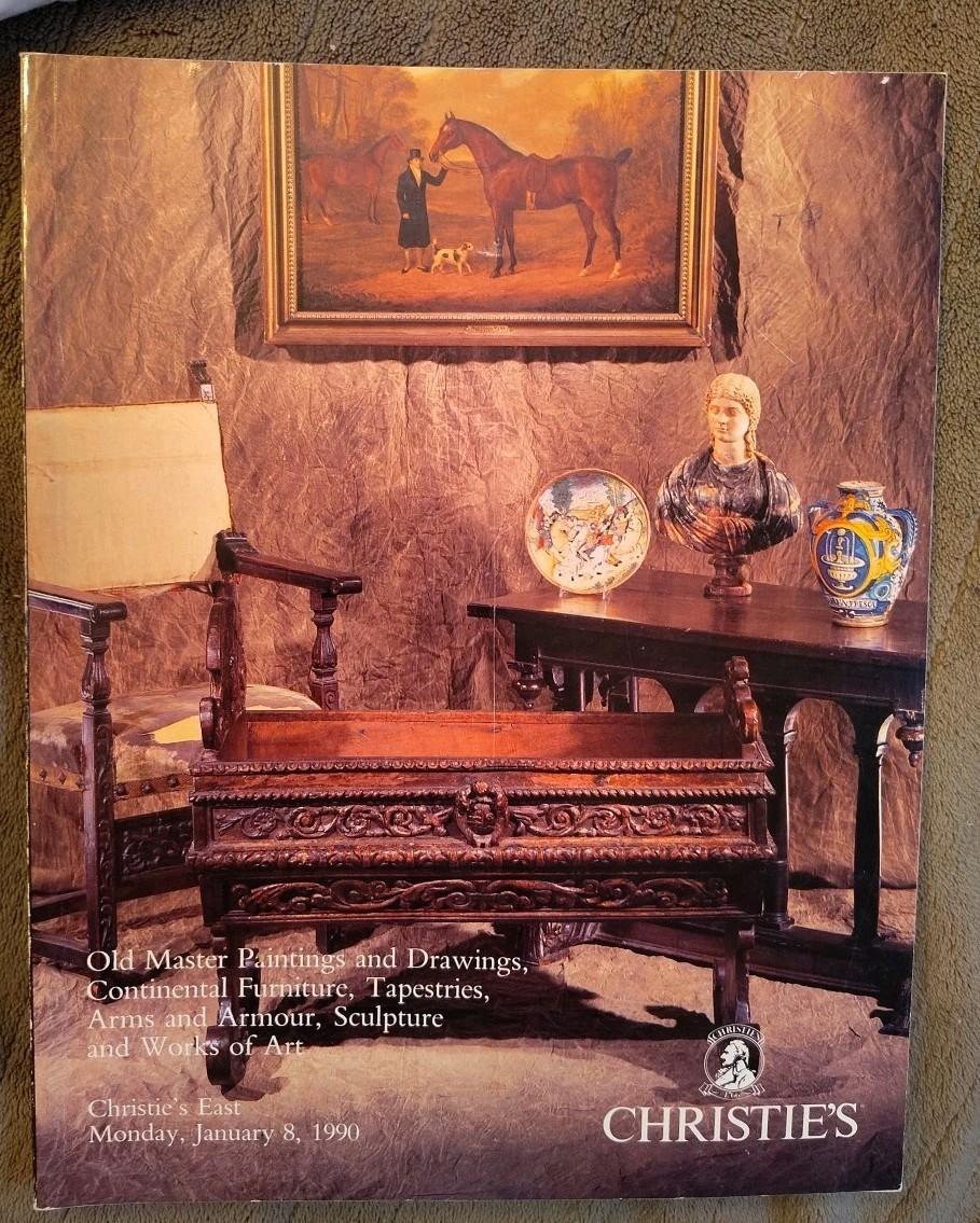Christie's Auction NY 1/1990 Paintings Drawings Sculpture Tapesties etc. Catalog