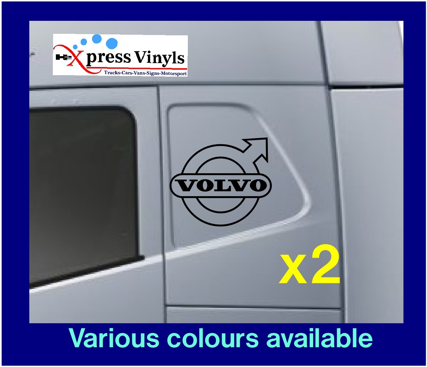 Volvo truck decals x 2. Volvo FH stickers STYLE and COLOUR CHOICE
