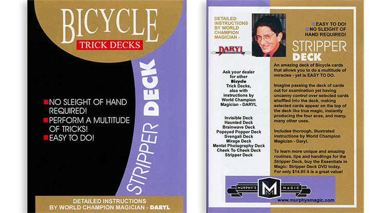 Stripper Deck Mandolin Bicycle (Red)