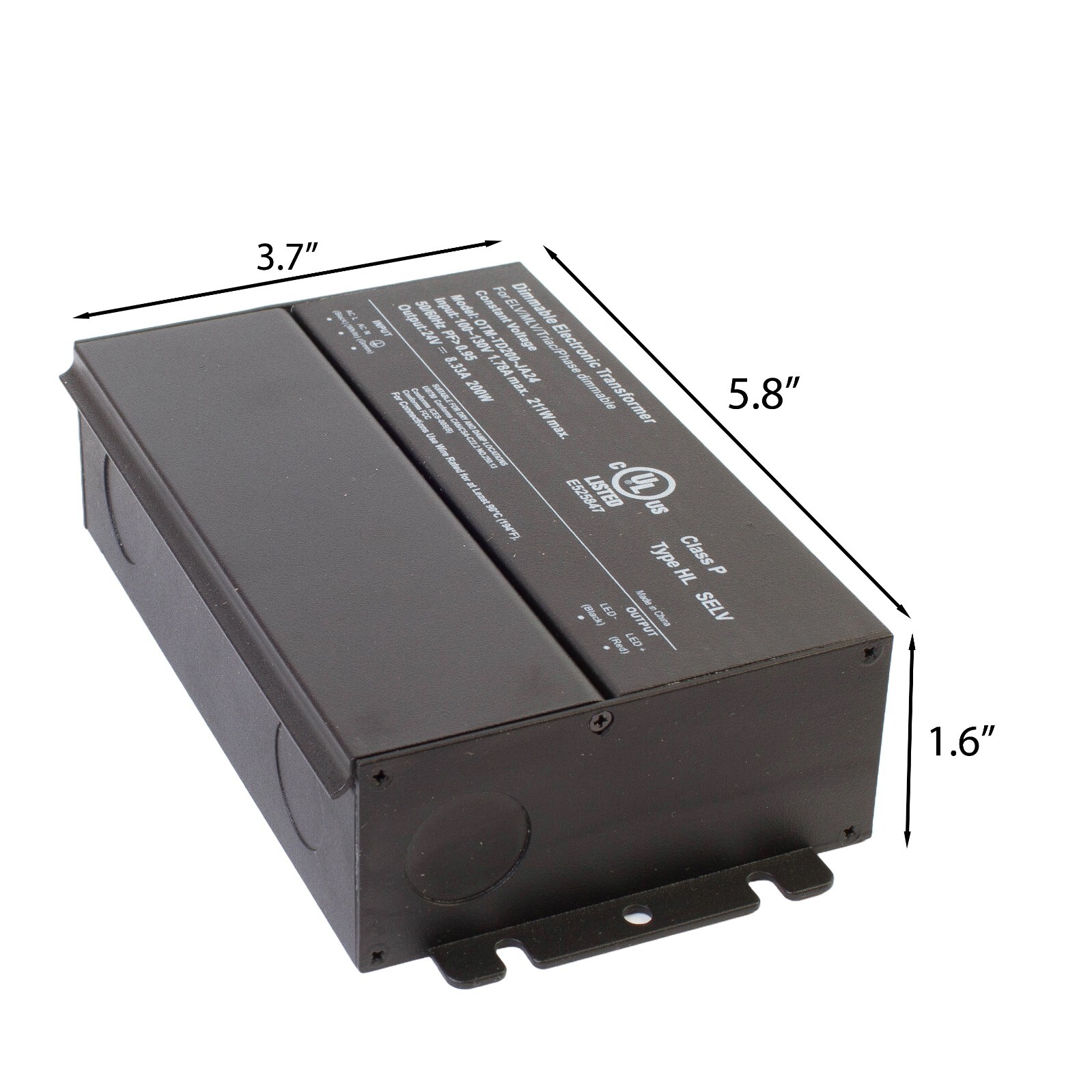 UL listed dimmable LED driver 24v 200w 8.33 compact LED driver for Light Strip