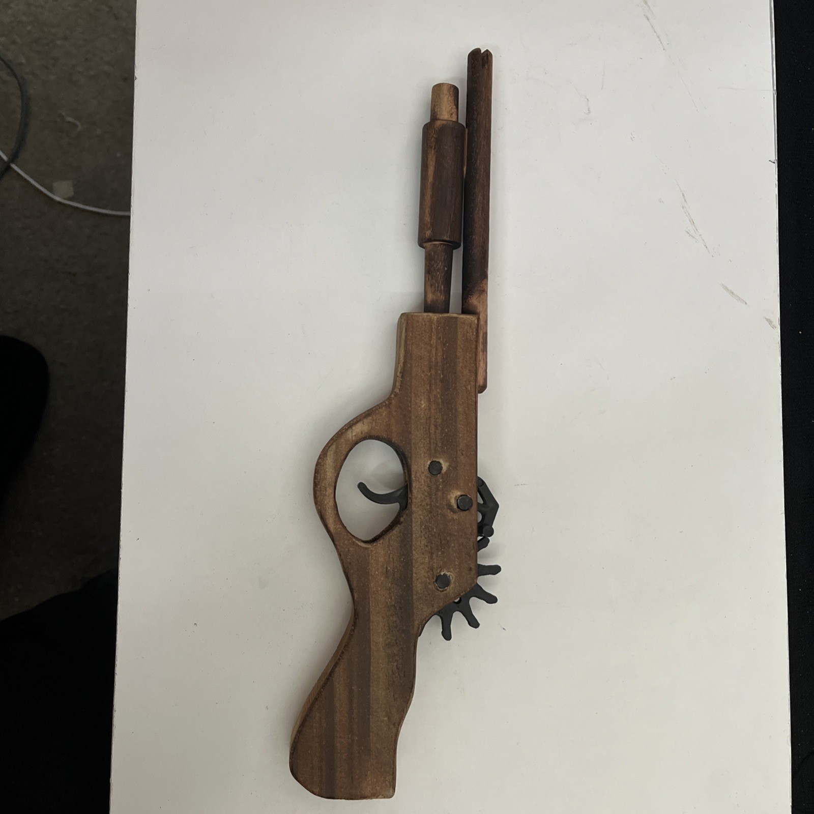 Wood rifle pistol vintage Rubber Band Pistol