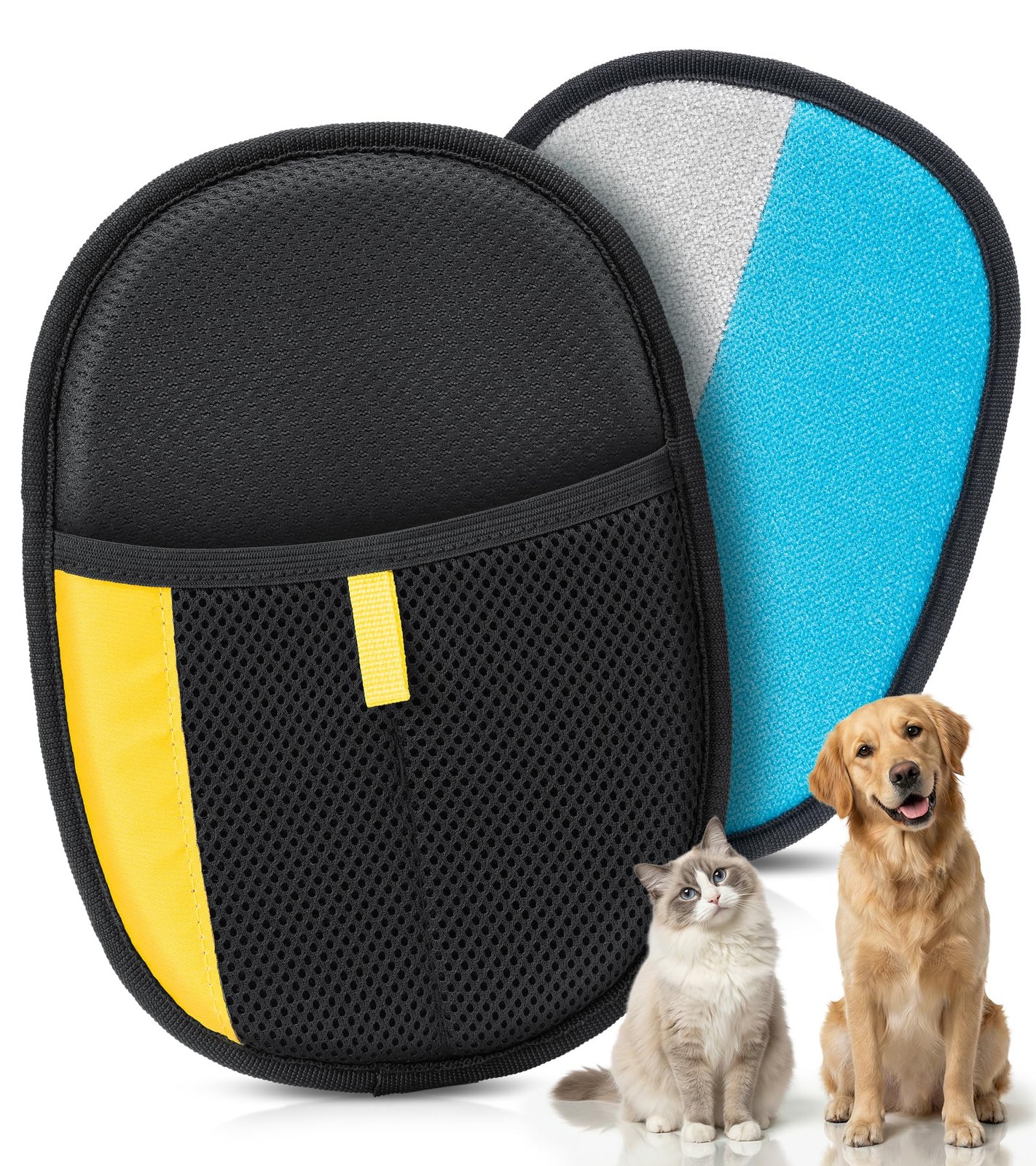 Pet Hair Removal Glove for Dogs & Cats - Upgraded Reusable Electrostatic Pet ...