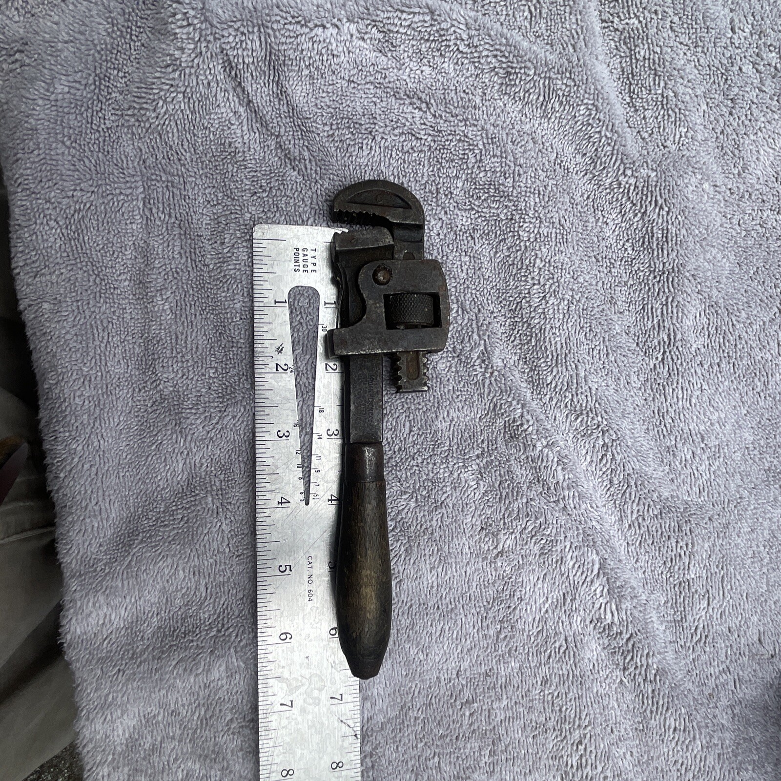 Monkey Wrench Wood Handle 7”