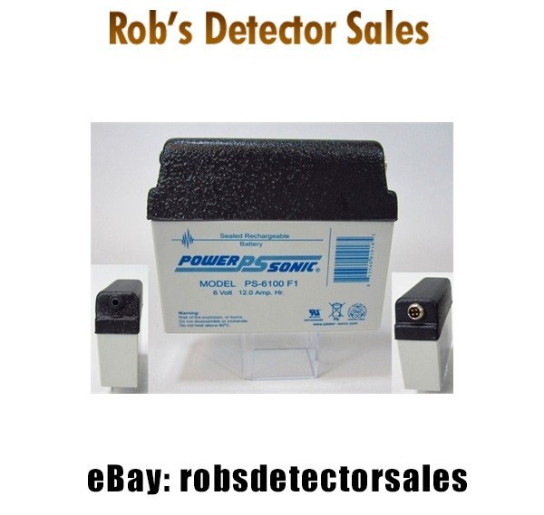 Doc's Replacement Minelab 6v 12ah Dome Top Battery for Minelab SD & GP series