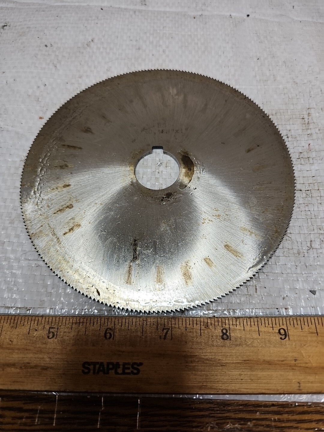 POLAND 6" x .128" x 1" STRAIGHT TOOTH Side Milling Cutter EX COND