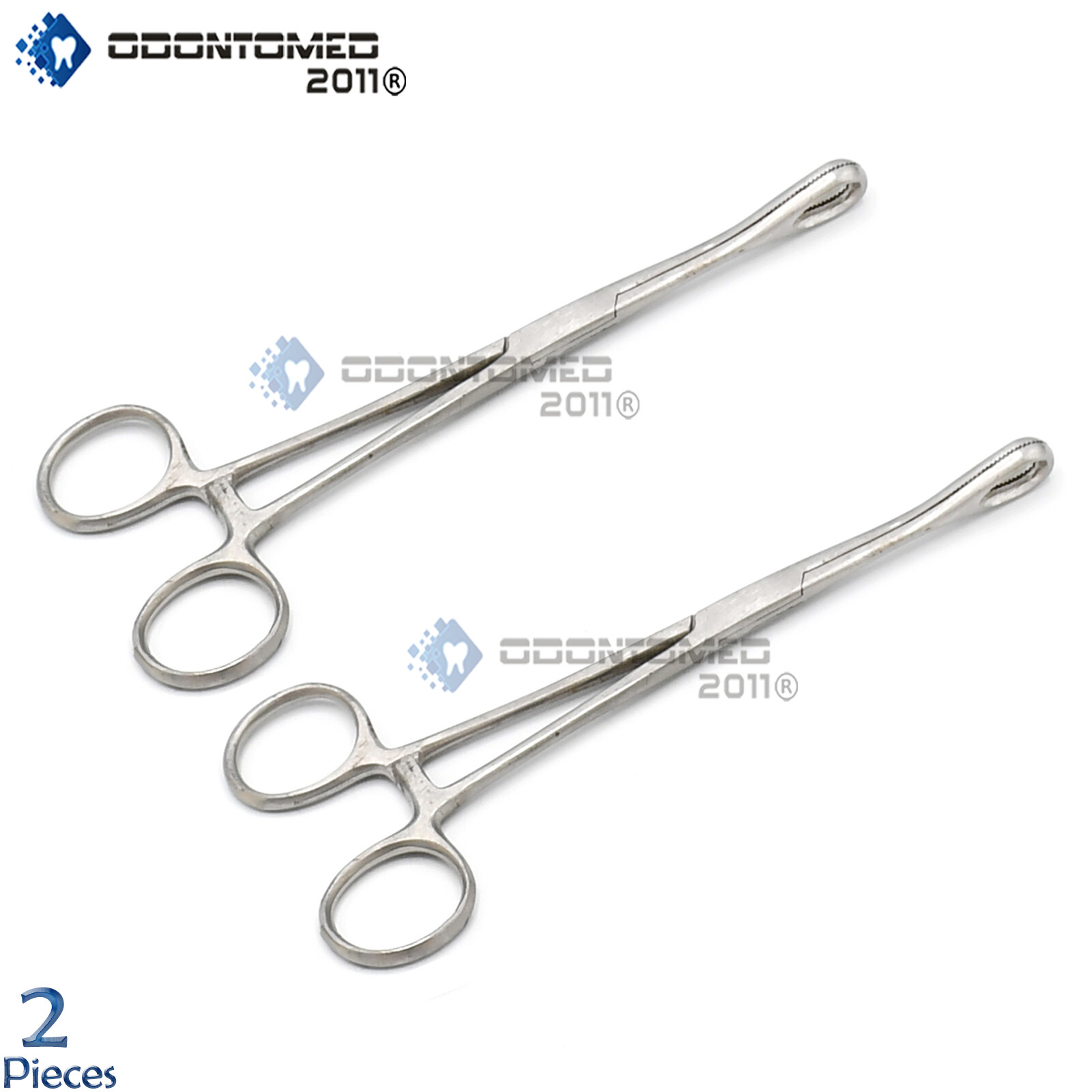 Set Of 2 Pcs Sponge Hemostat Clamps Forceps 7.5'' Straight Body Piercing Tools