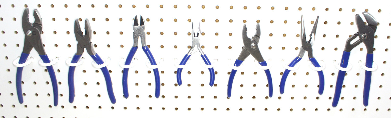 White Plastic Peg board Multi-Purpose Tool Holder 50 Pack PEGBOARD NOT INCLUDED