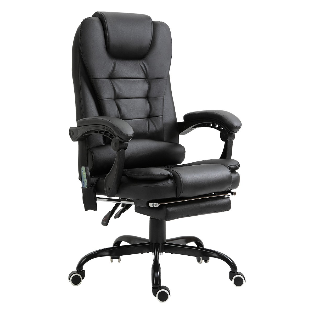 7-Point Vibrating Office Massage Desk Chair Comfortable Executive Recliner Black