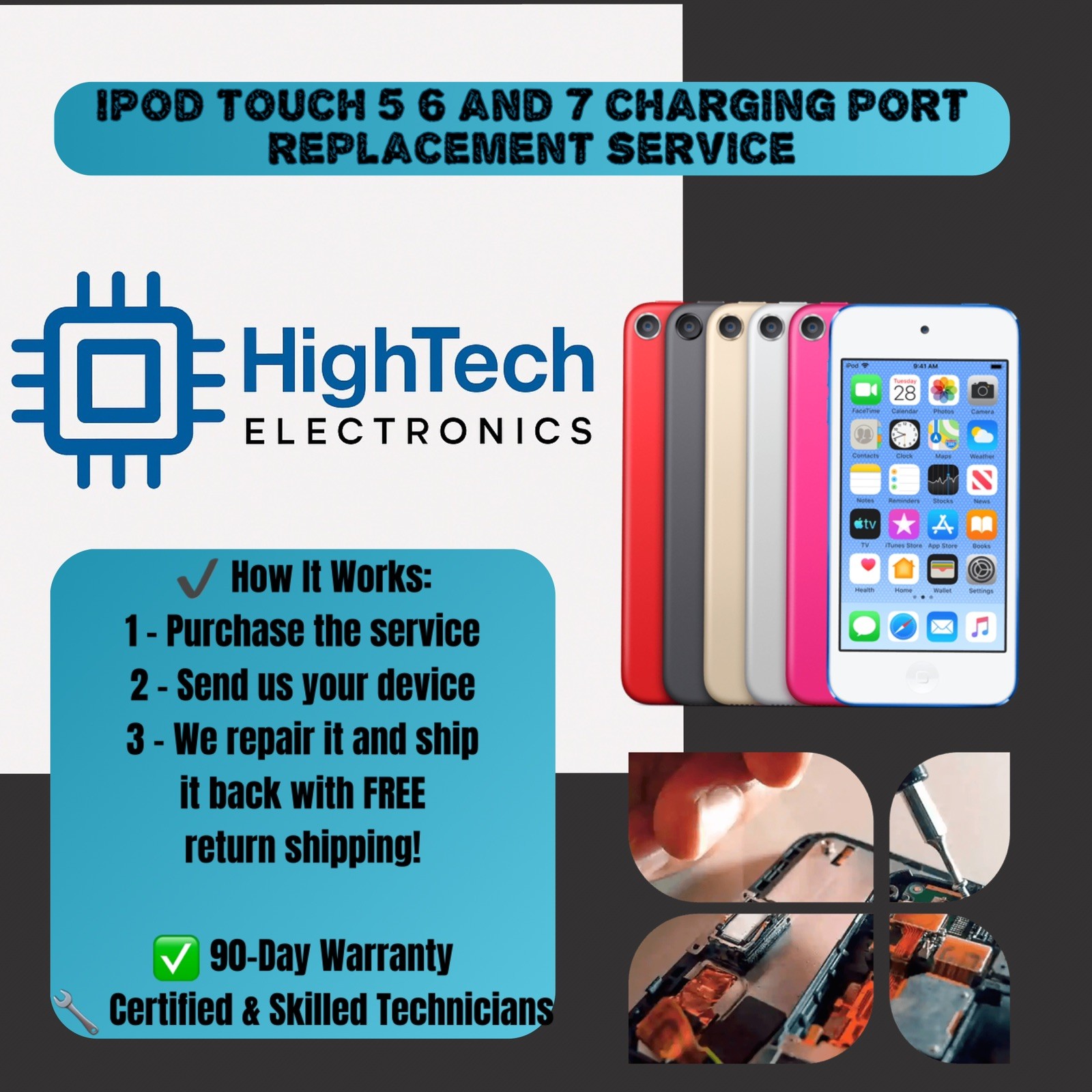 IPOD TOUCH 5 6 AND 7 CHARGING PORT SERVICE