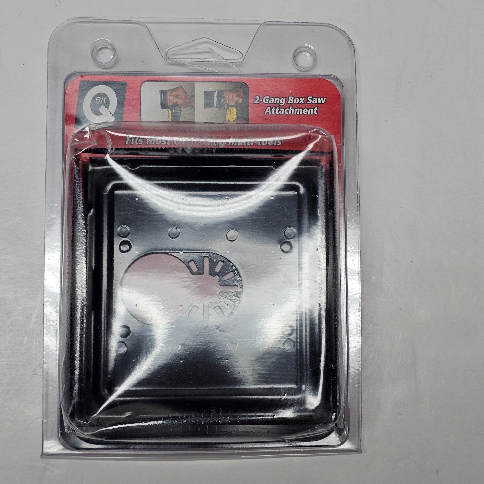 QBit SQ1000-D Double 2-Gang Oscillating Saw Blade Retrofit Tool Wall Outlet Box