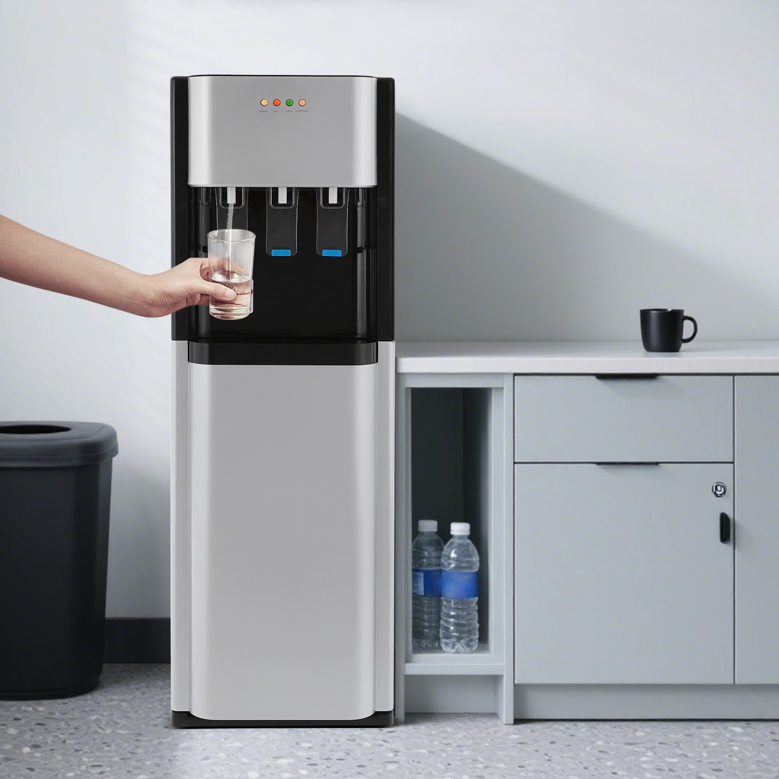 Bottom Loading Water Dispenser 3 Temperatures with Hot, Room & Cold Spouts NEW