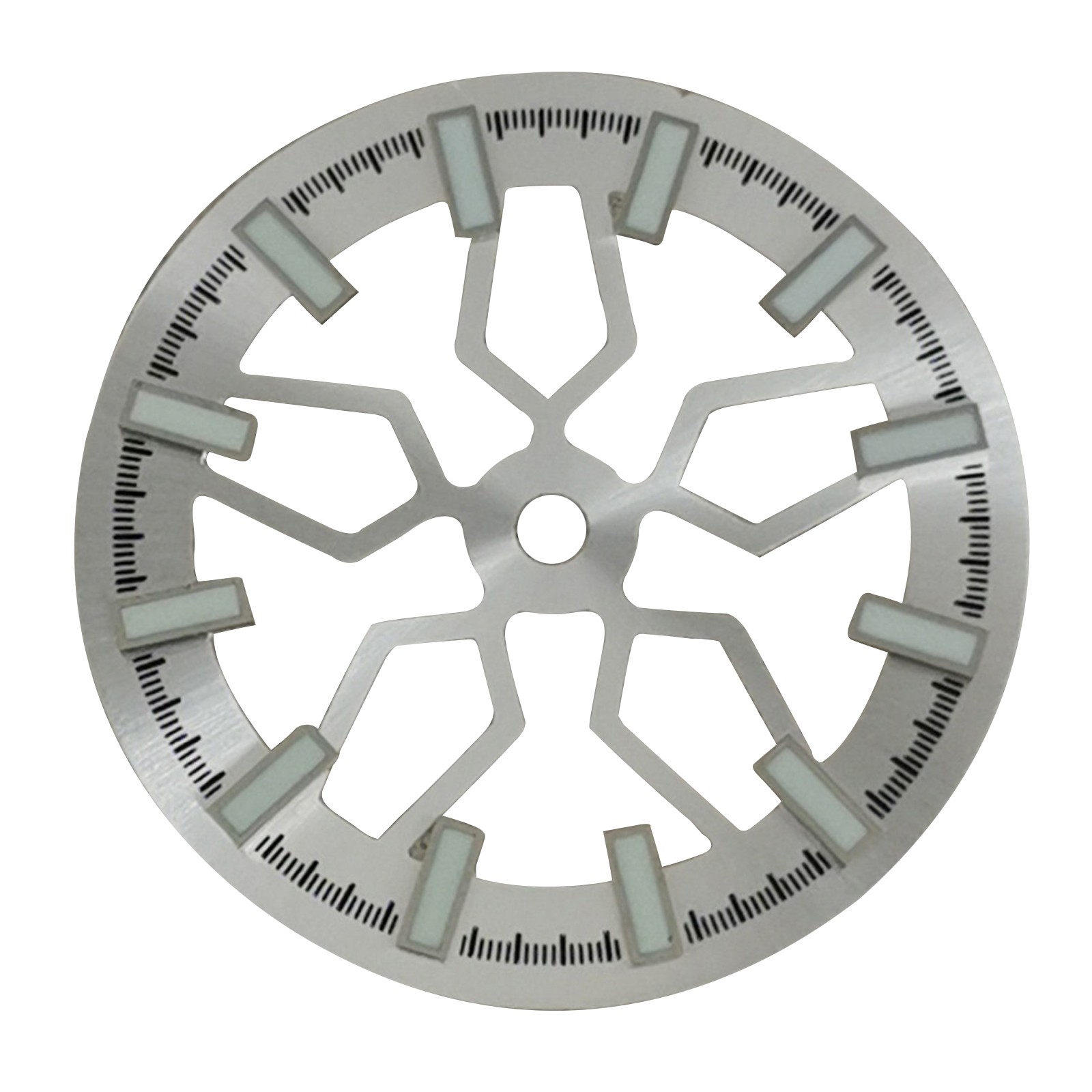 28.5mm Watch Dial C3 Strong Green Luminous for Japanese NH70 Watch Movement