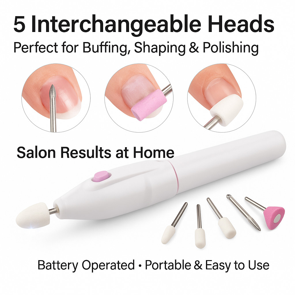 Maquina Electrica De Uñas Acrilicas Kit Taladro Lima Para Manicura Pedicura Gel