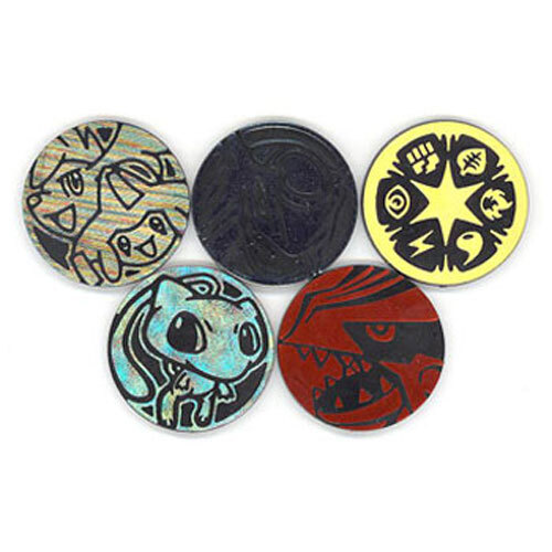 Pokemon - 5 Random Plastic Coins (all different) - Loose