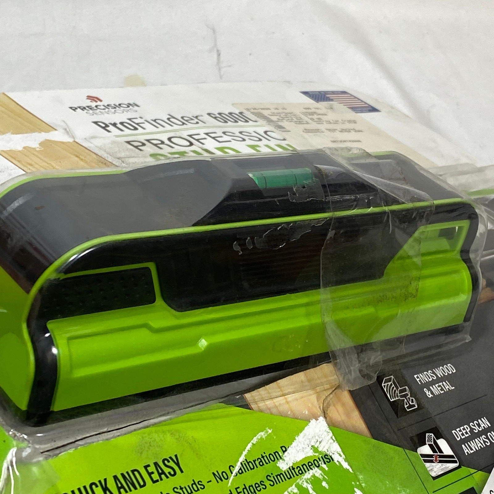 Precision Sensors Professional Stud Finder ProFinder 6000 + Built-In Level