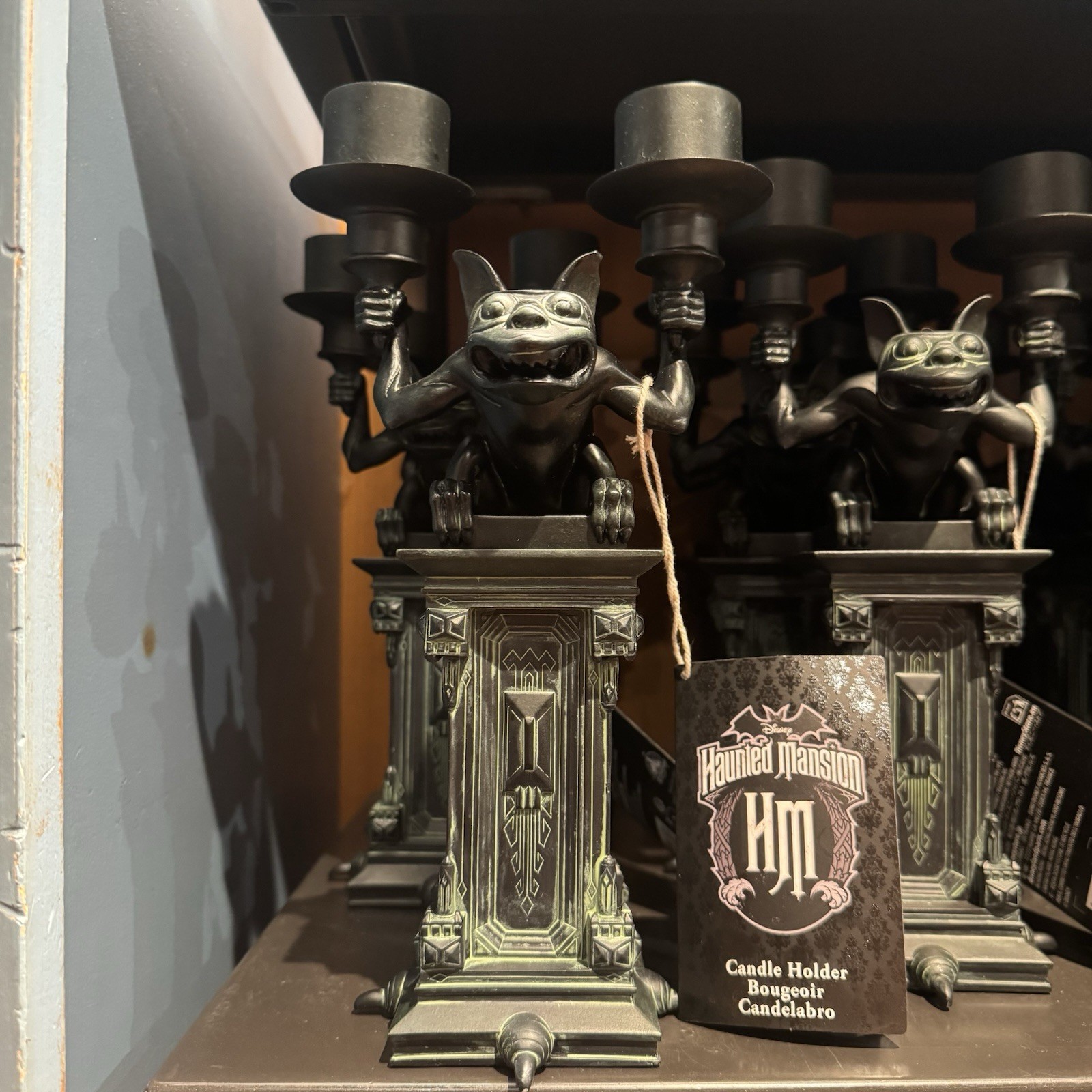 2026 Disney Parks The Haunted Mansion Gargoyle Candle Holder New With Tags!