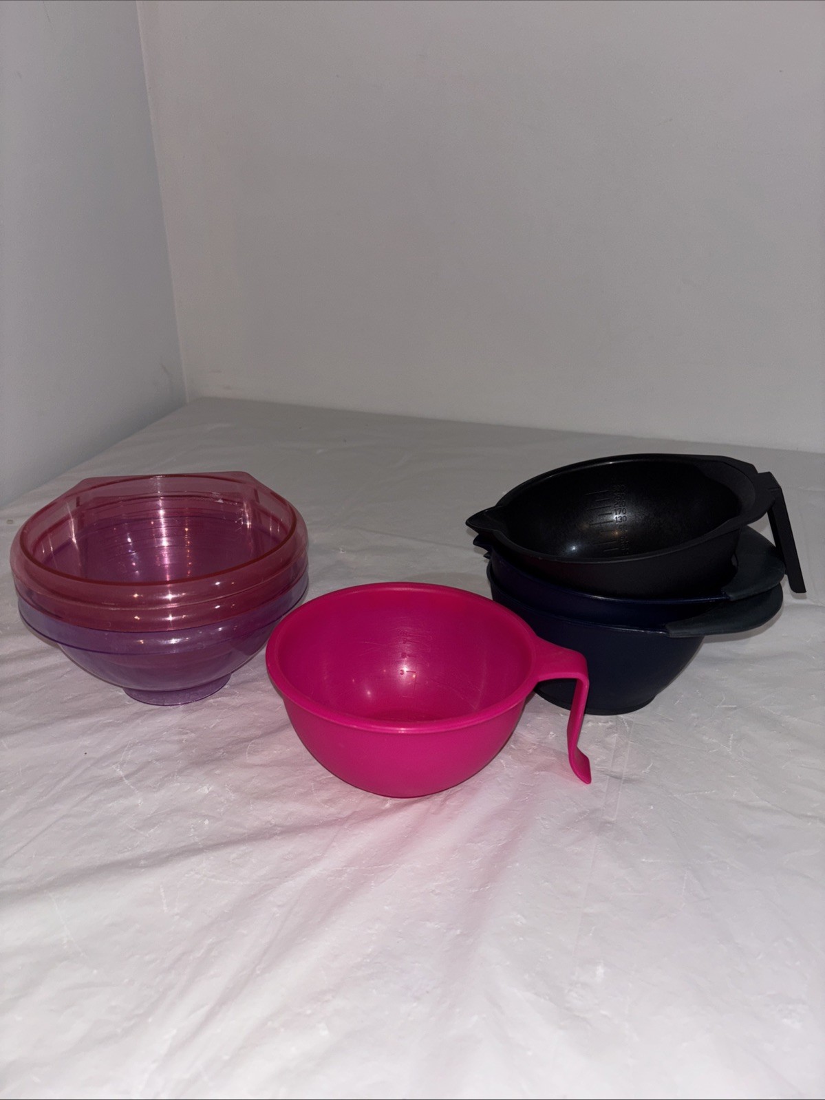 Hair Color Mixing Bowels Assorted Style Hair Dye Bowl Hair Dye Tools Lot Of 6