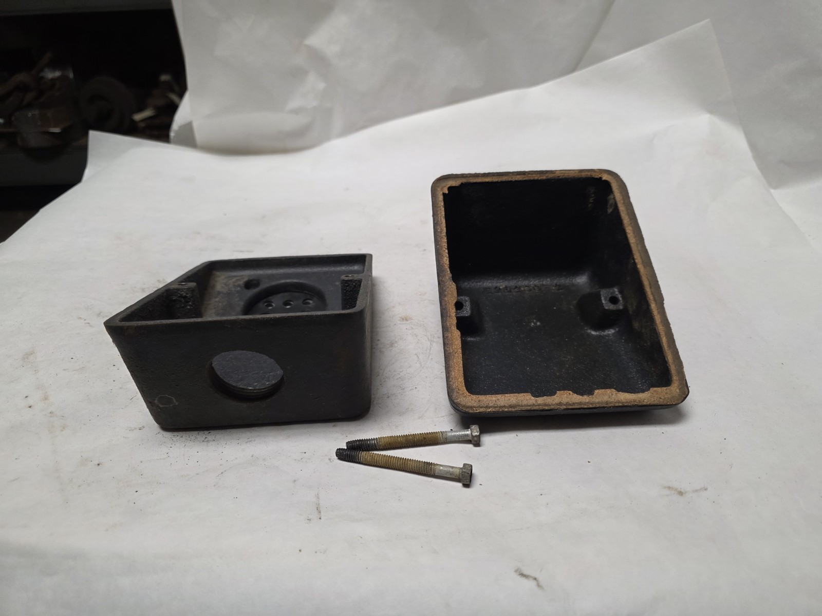 Used Allis-Chalmers Electric Motor Wire Junction Box from 284U Frame 15hp Motor