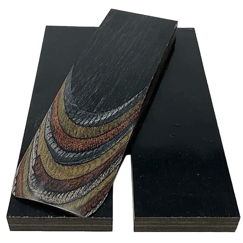 DymaLux "GREEN MTN CAMO" Laminated Wood Knife Handle Scales- 1/4" x 1.5" x 5"