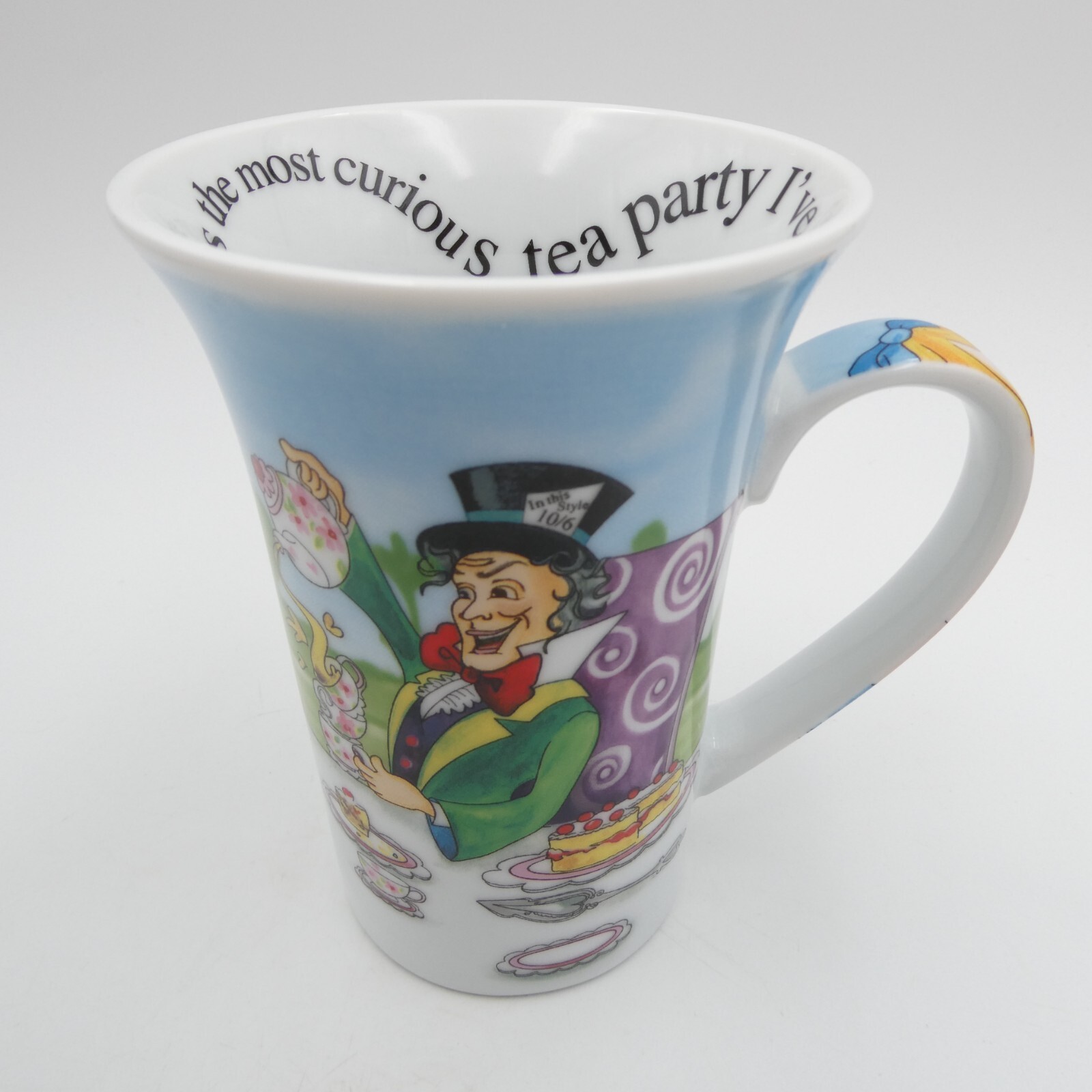 Paul Cardew Alice In Wonderland Tall Latte Mug 150th Anniversary Ed Tea Party