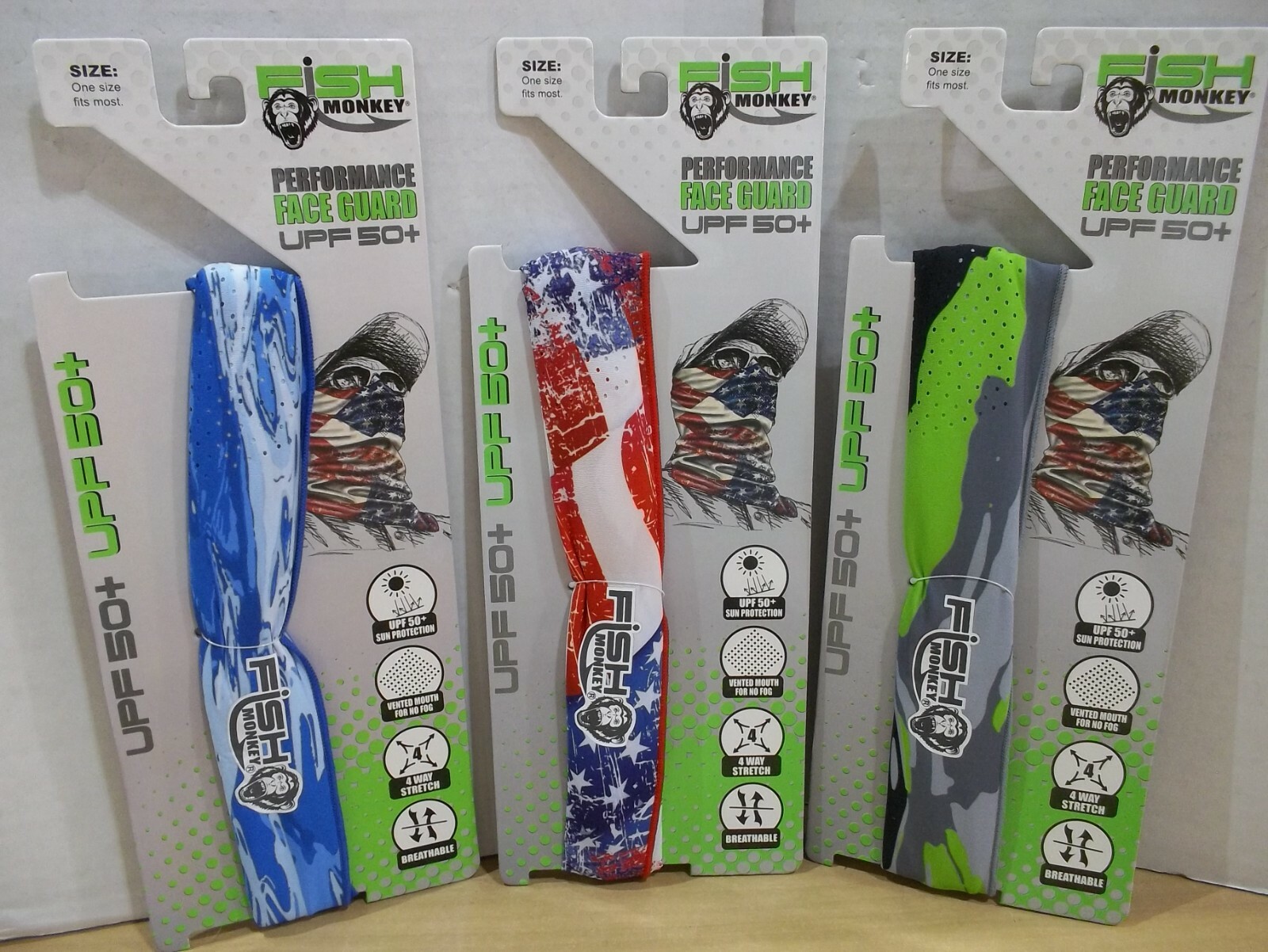 Fish Monkey Performance Face Guard Choose your colors!  NEW