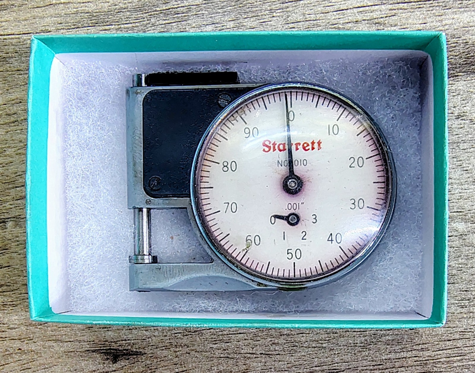 🗽STARRETT NO. 1010 POCKET  THICKNESS GAUGE NOT ,NICE PIECE ! SMOOTH MOVEMENT