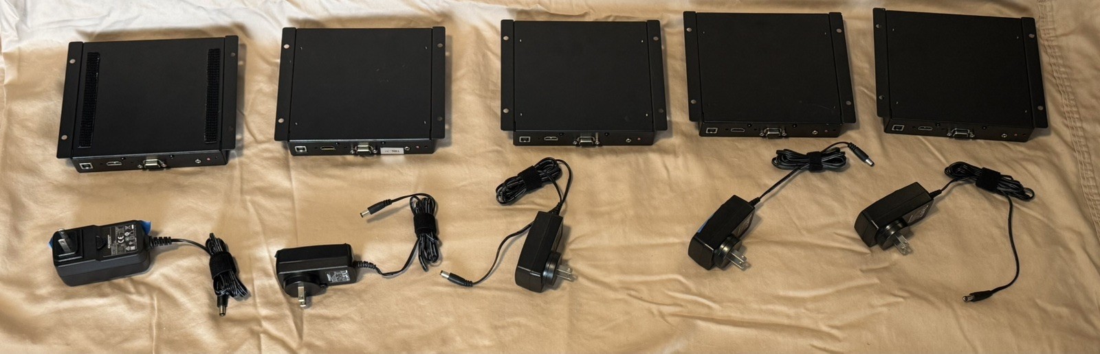 Lot of Crestron Transmitters and Receivers, DM-TX-201-C, DM-RMC-SCALER-C