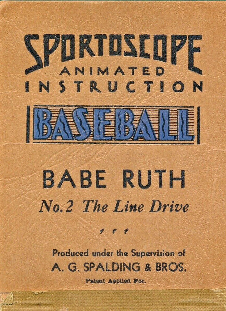 Babe Ruth Sportoscope #2 Live Drive Spalding & Bros. Reprint Flip Book 70 photos