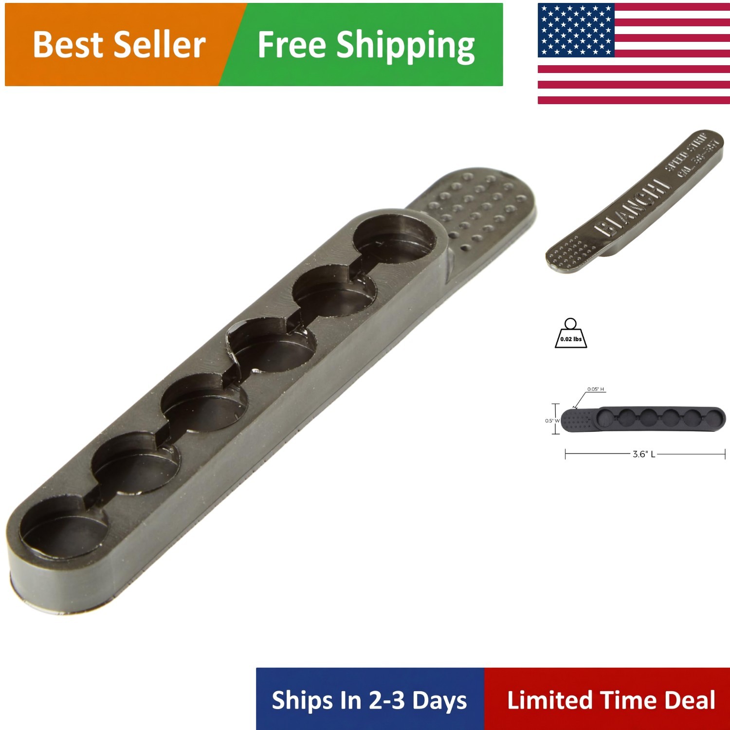 Lightweight Nylon Speed Strips - Pair for Easy Revolver Ammunition Loading