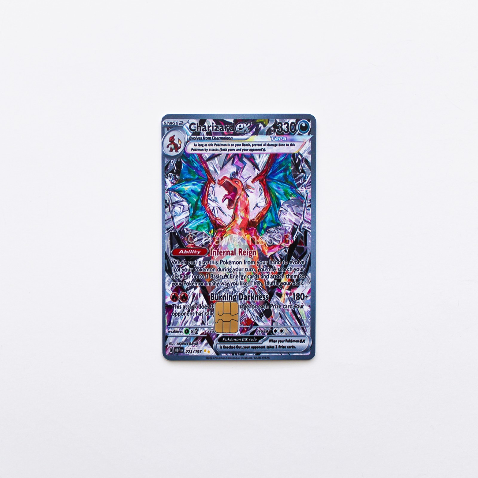 Charizard ex 223 Obsidian Flames Credit/Debit Card Skin – Small Chip Vinyl Decal
