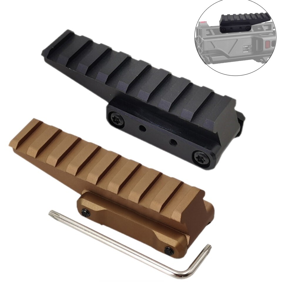 Tactical Picatinny Rail 3.5 inch Optics Riser Mount Red Dot Riser Mount 8 Slots