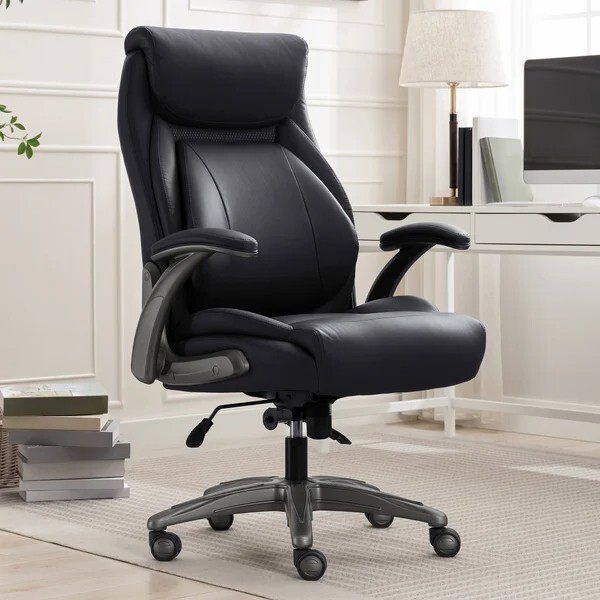 La-Z-Boy Air Lumbar Manager Office Chair, Reclining Chair with Memory Foam Seat