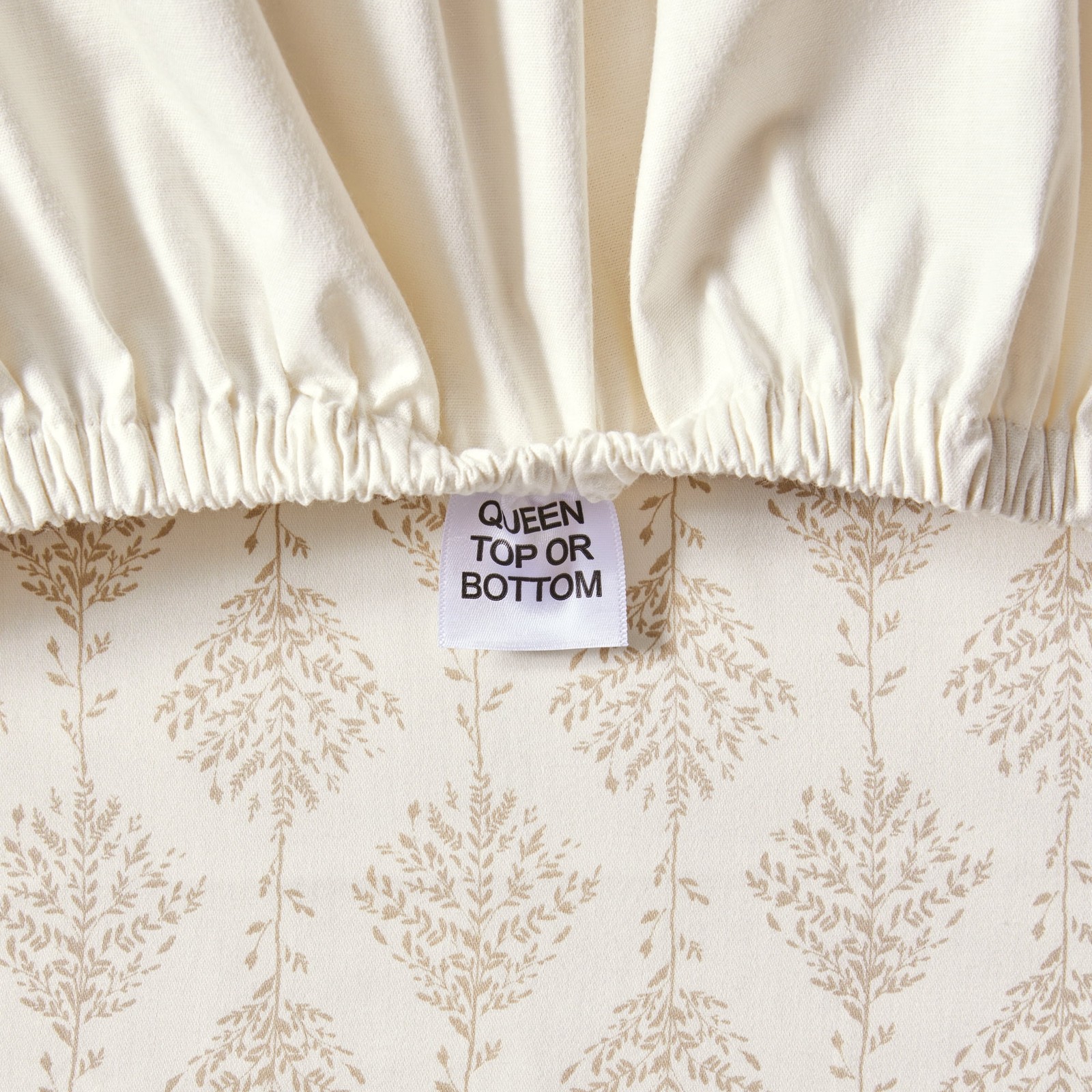 BED SHEET SET Twin 400 Thread Count Stripe Almond Biscuit BETTER HOMES & GARDENS