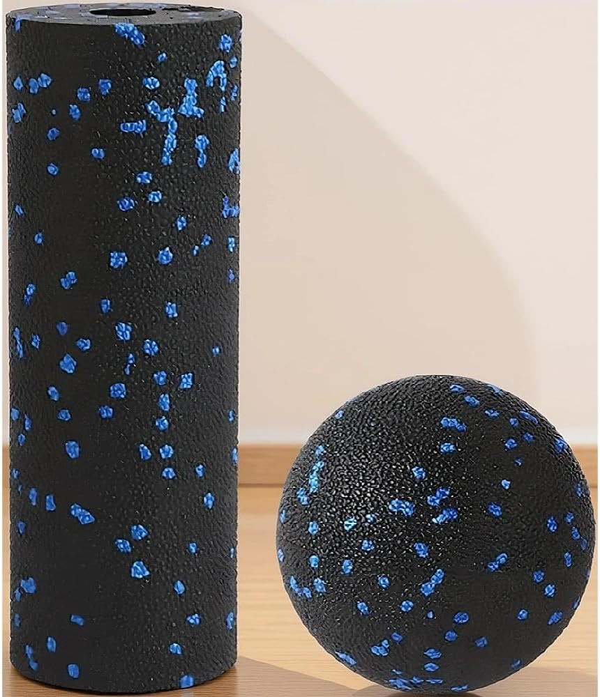 Mini Foam Roller and Massage Ball Set, 6-Inch Small Foam Roller & 3.2-Inch Ball